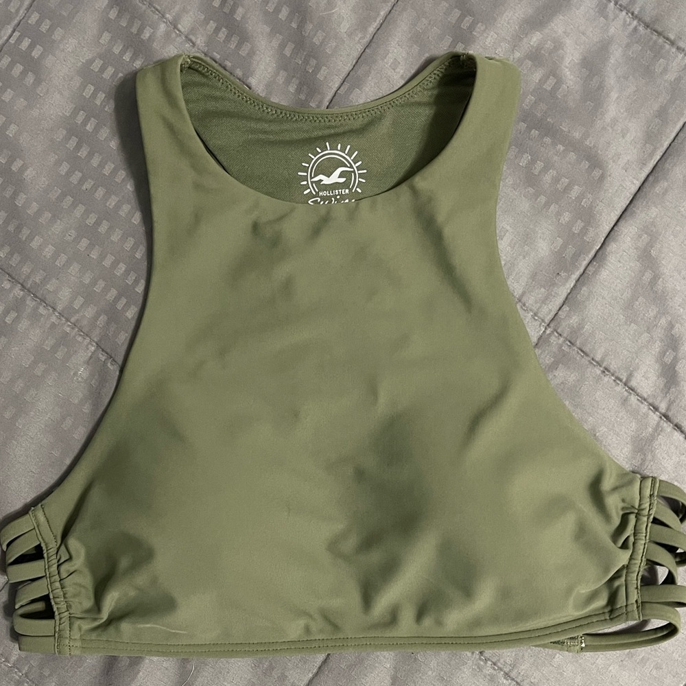 Olive green bikini top